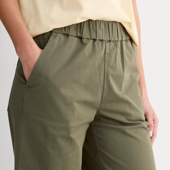 Everlane Easy Pants - Kalamata (Olive Green) - Picture 3 of 10